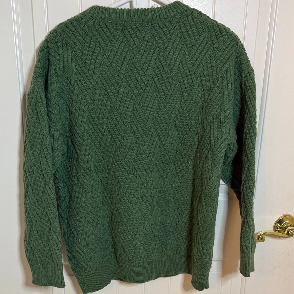 Aelfric Eden Forest Green Crewneck Oversized Sweater
